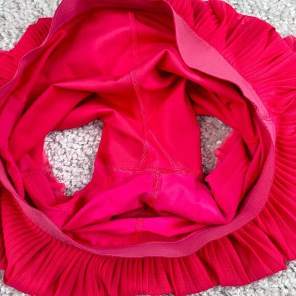 Lululemon Mesh Pleats Mid Rise Mini Tennis Skort Lip Gloss Pink - Picture 8 of 16